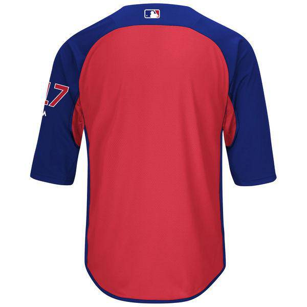Chicago Cubs Kris Bryant Royal Authentic Collection On-Field 3/4-Sleeve Player Batting Practice Jersey product image 3,