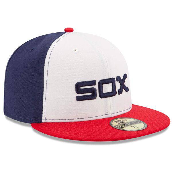 Chicago White Sox New Era White/Red Authentic Collection On-Field Sunday Alternate 59FIFTY Fitted Hat for Men product image