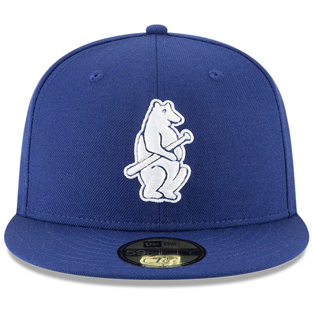 Chicago Cubs New Era Royal Cooperstown 1914 Logo 59FIFTY Fitted Hat for Men product image 2, provided for visual reference