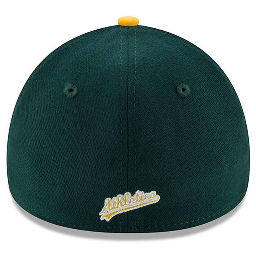 Oakland Athletics New Era Green/Yellow MLB Team Classic 39THIRTY Flex Hat for Men product image 4, provided for visual