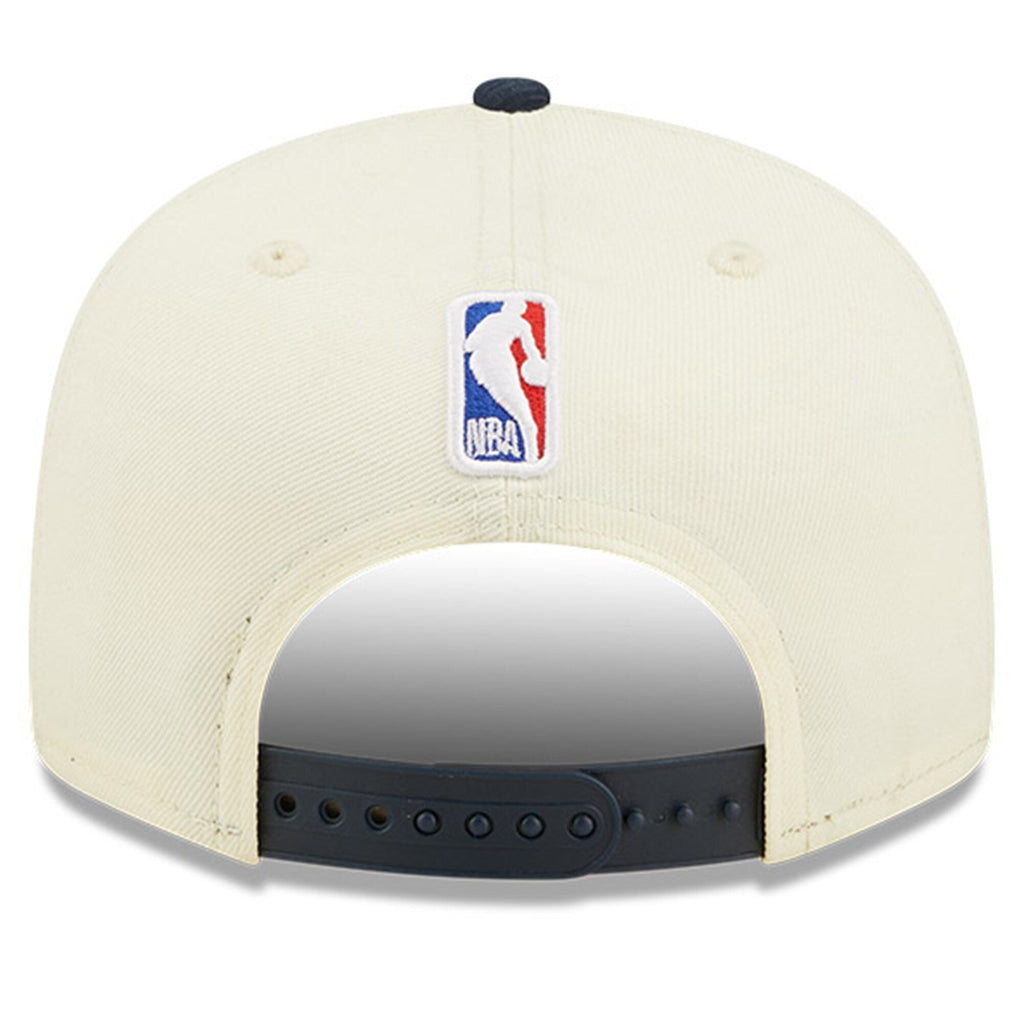 Denver Nuggets New Era 2022 NBA Draft 9FIFTY Snapback Adjustable Hat - Cream/Navy product image 4, provided for visual