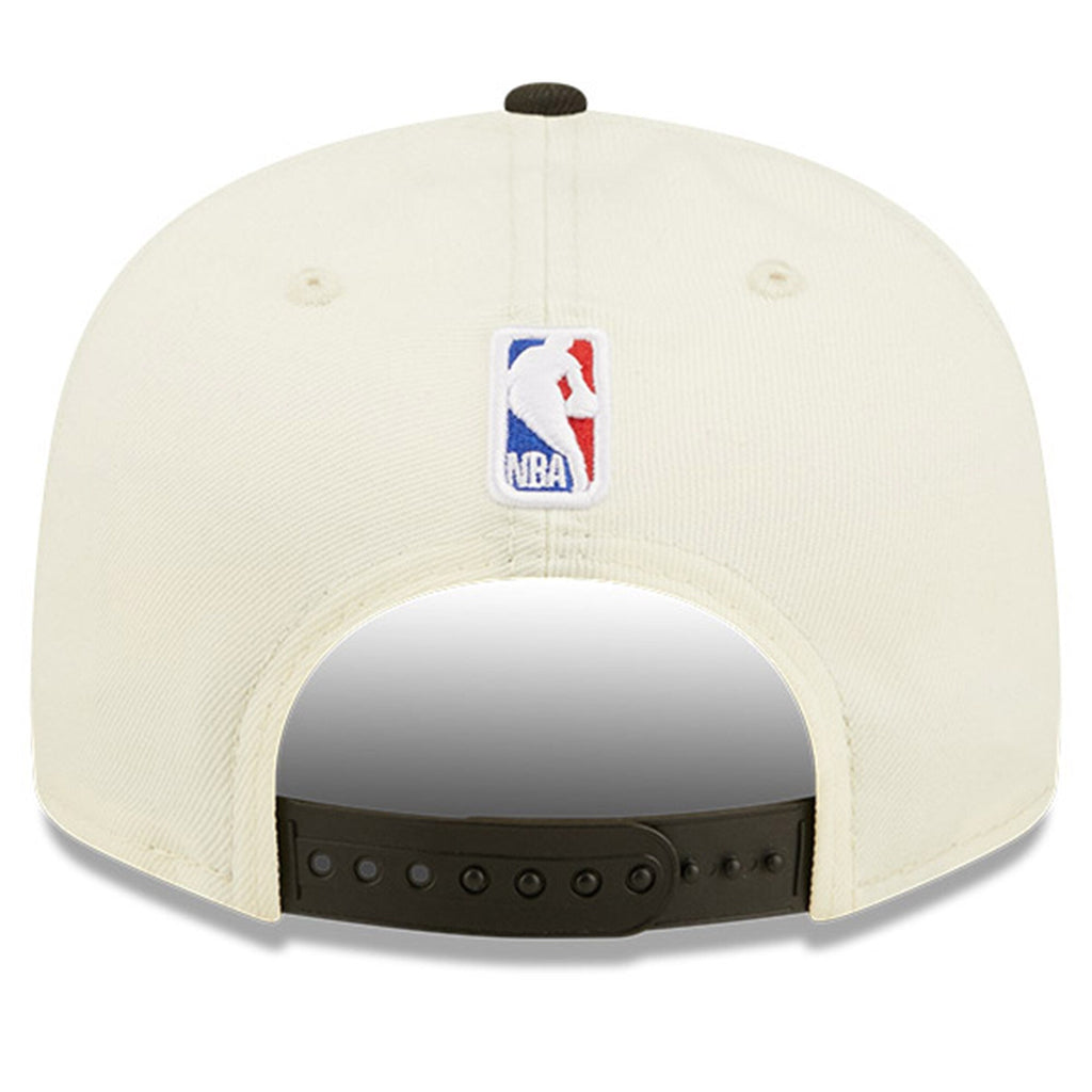 Miami Heat New Era 2022 NBA Draft 9FIFTY Snapback Adjustable Hat - Cream/Black product image 4, provided for visual