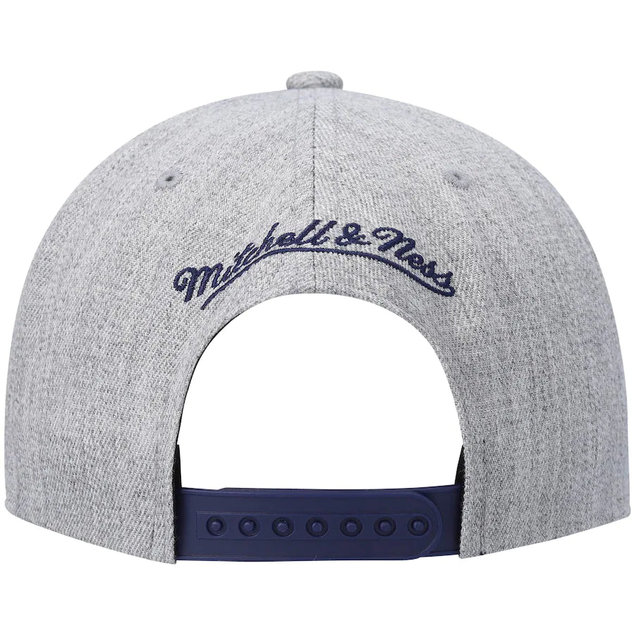 Golden State Warriors HWC Gray Heather 2.0 Mitchell & Ness Snapback Hat product image 4, provided for visual reference and