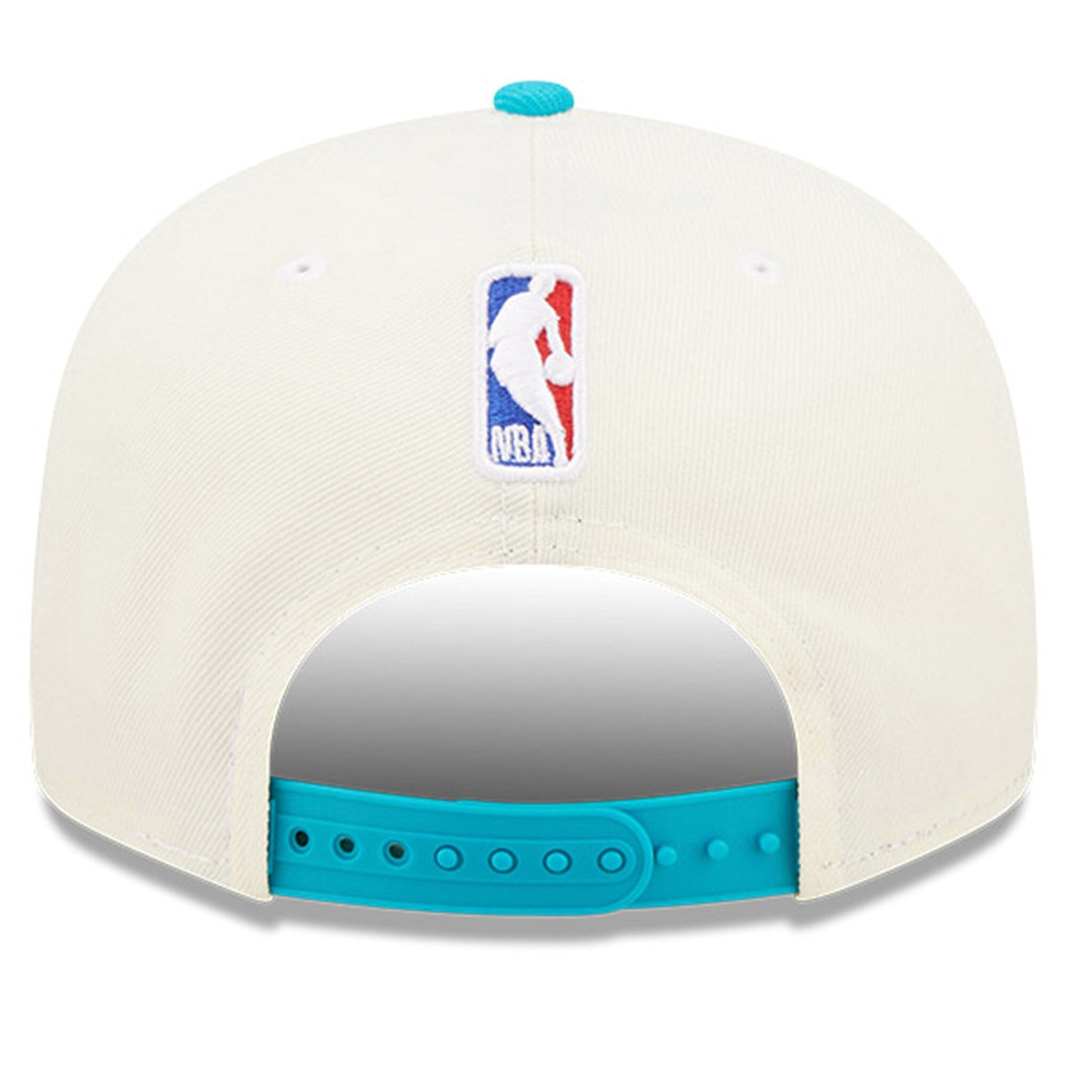 Charlotte Hornets New Era 2022 NBA Draft 9FIFTY Snapback Adjustable Hat - Cream/Teal product image 4, provided for visual