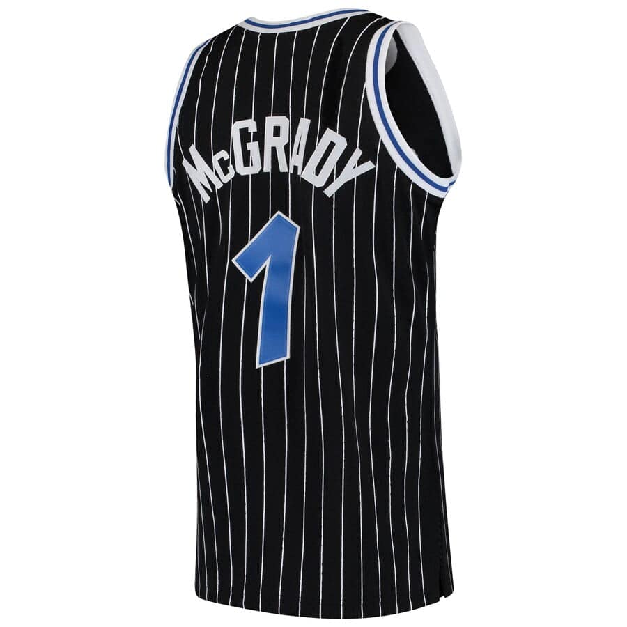 Tracy McGrady 2003-04 Orlando Magic Mitchell & Ness Black Away Swingman Jersey for Men product image 3, provided for visual
