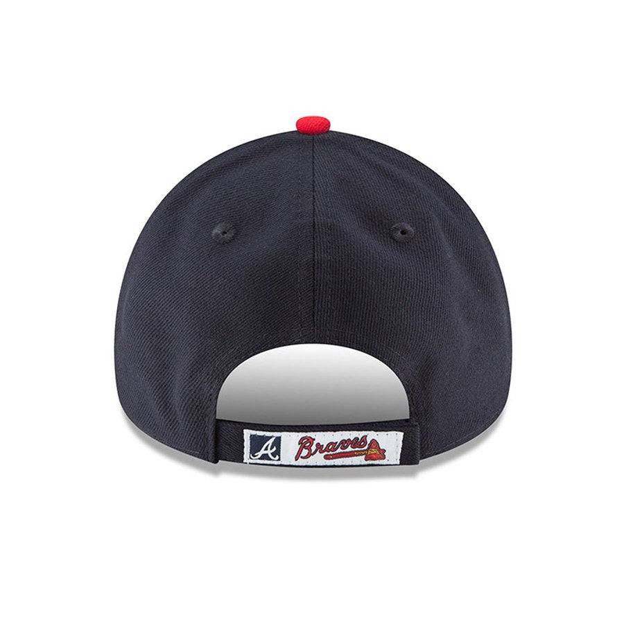 Atlanta Braves New Era Navy/Red League 9FORTY Adjustable Game Hat for Men product image 4, provided for visual reference and