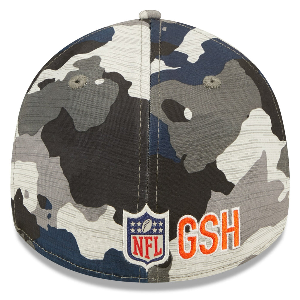 Chicago Bears New Era Camo 2022 NFL Training Camp Official Script 39THIRTY Flex Hat for Men product image 4, provided for