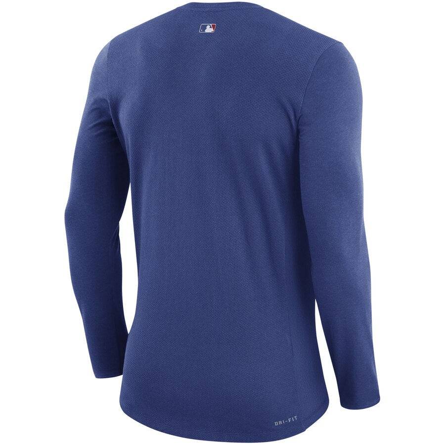 Chicago Cubs Nike Authentic Collection Blend Performance Long Sleeve T-Shirt product image 3, provided for visual reference