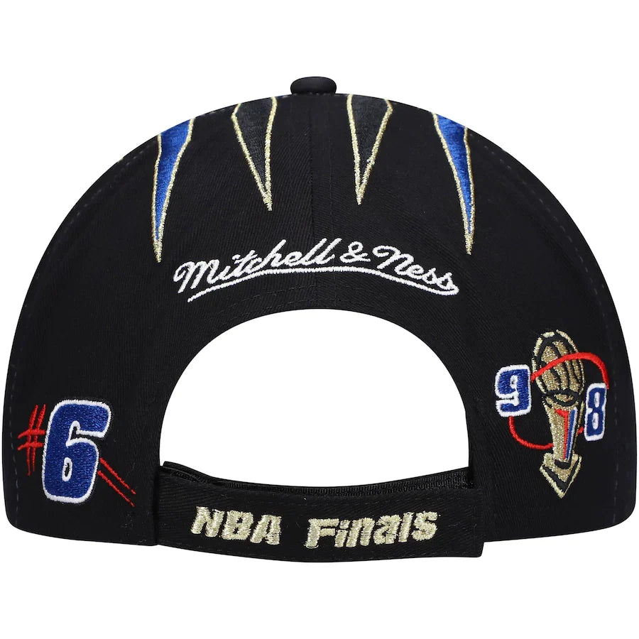 Chicago Bulls Mitchell & Ness Black Hardwood Classics 1998 NBA Champions Snapback Hat for Men product image 4, provided for