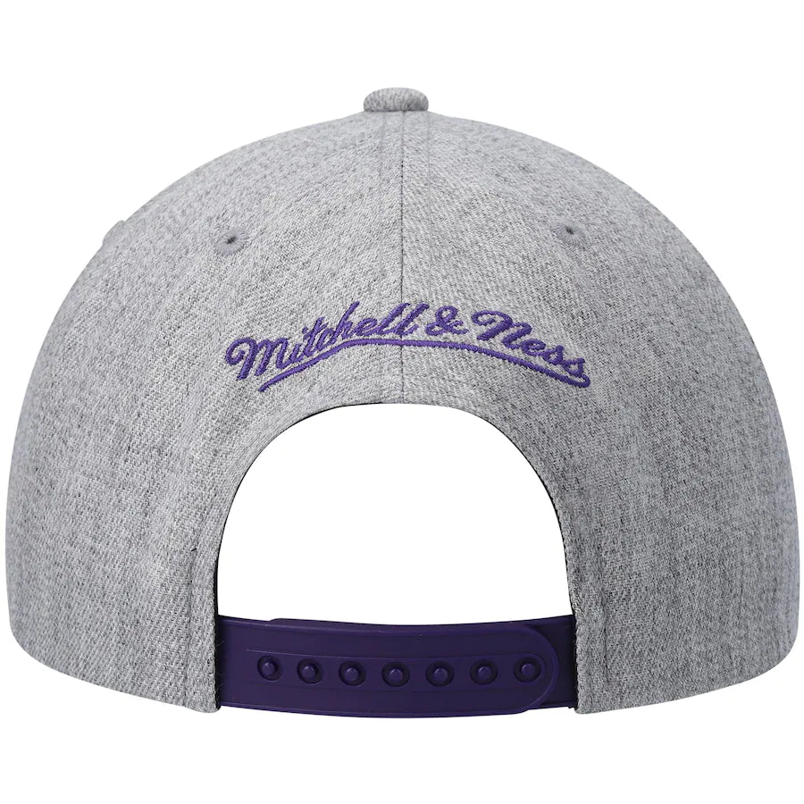 Phoenix Suns Gray Heather 2.0 Mitchell & Ness Snapback Hat product image 4, provided for visual reference and product detail