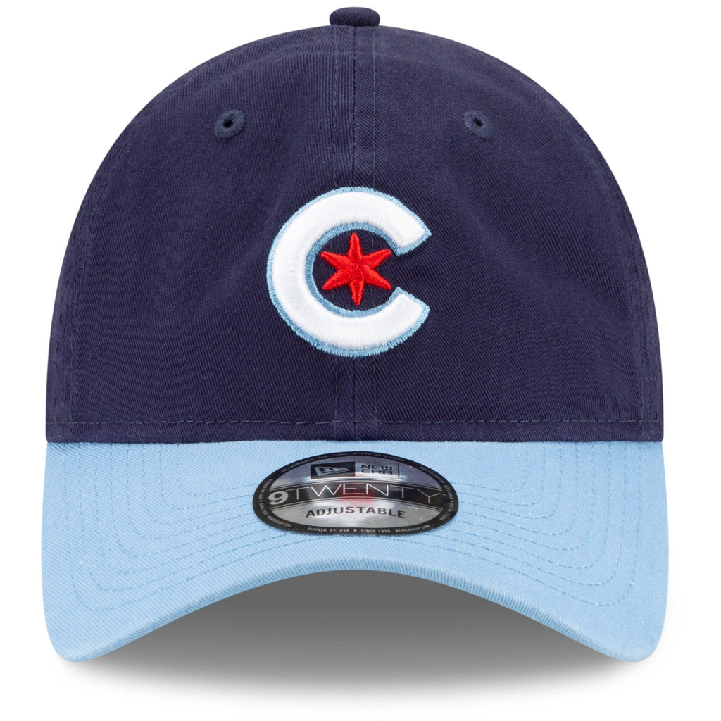 Chicago Cubs New Era Navy/Light Blue City Connect 9TWENTY Adjustable Hat for Men product image 2, provided for visual