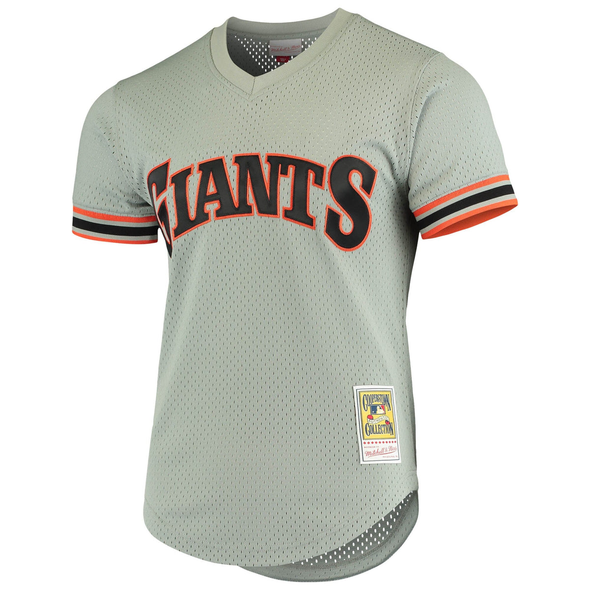 San Francisco Giants Will Clark Mitchell & Ness Gray Cooperstown Collection Mesh Batting Practice Jersey for Men product