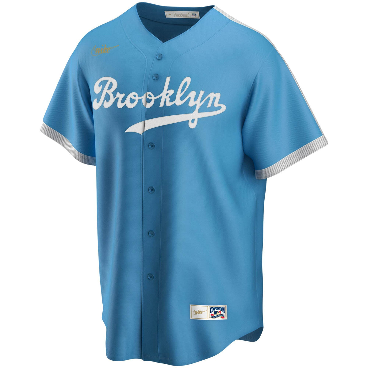 Jackie Robinson Brooklyn Dodgers Nike Light Blue Alternate Cooperstown Collection Team Jersey for Men product image 2,