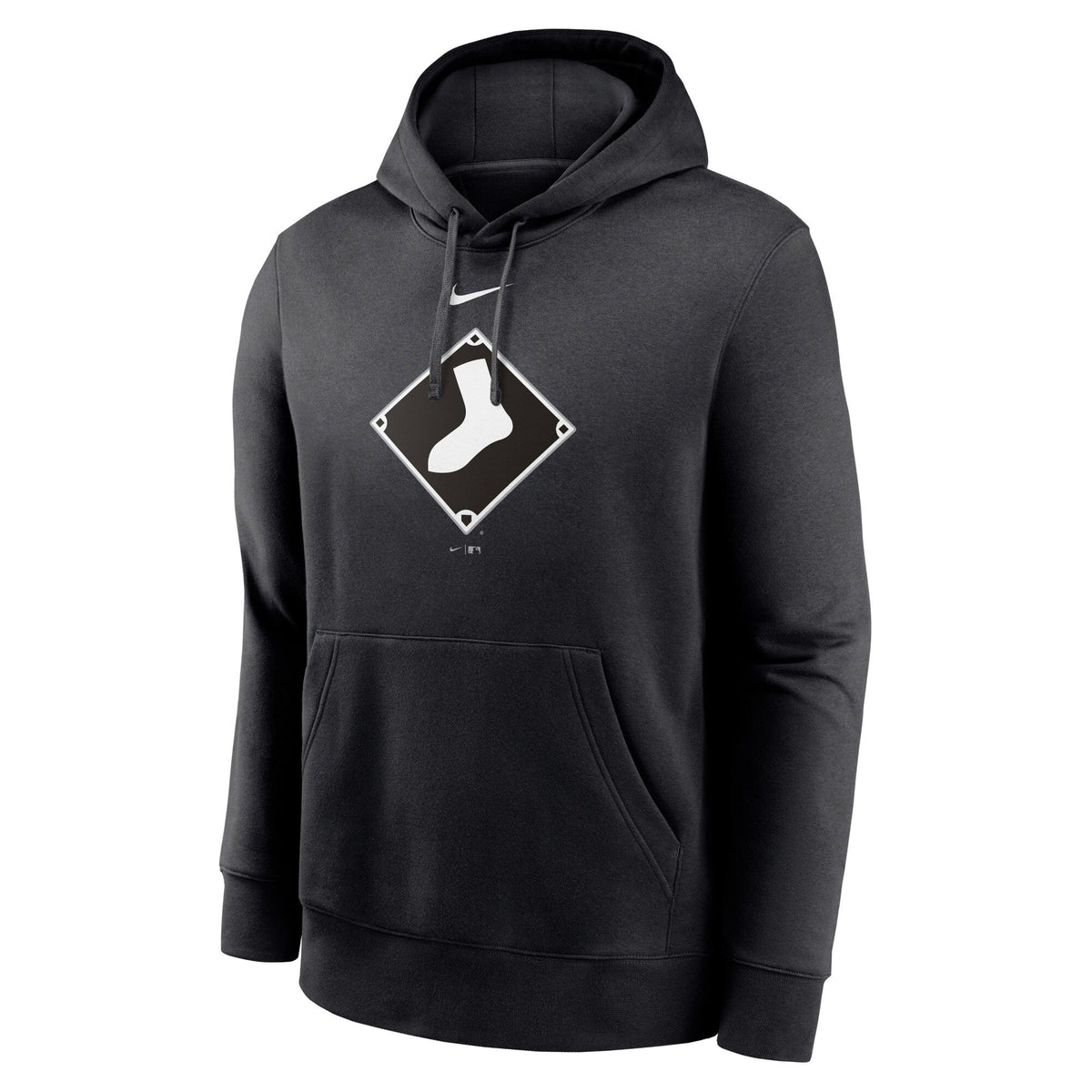 Chicago White Sox Nike Alternate Logo Club Pullover Hoodie - Black product image 2, provided for visual reference and