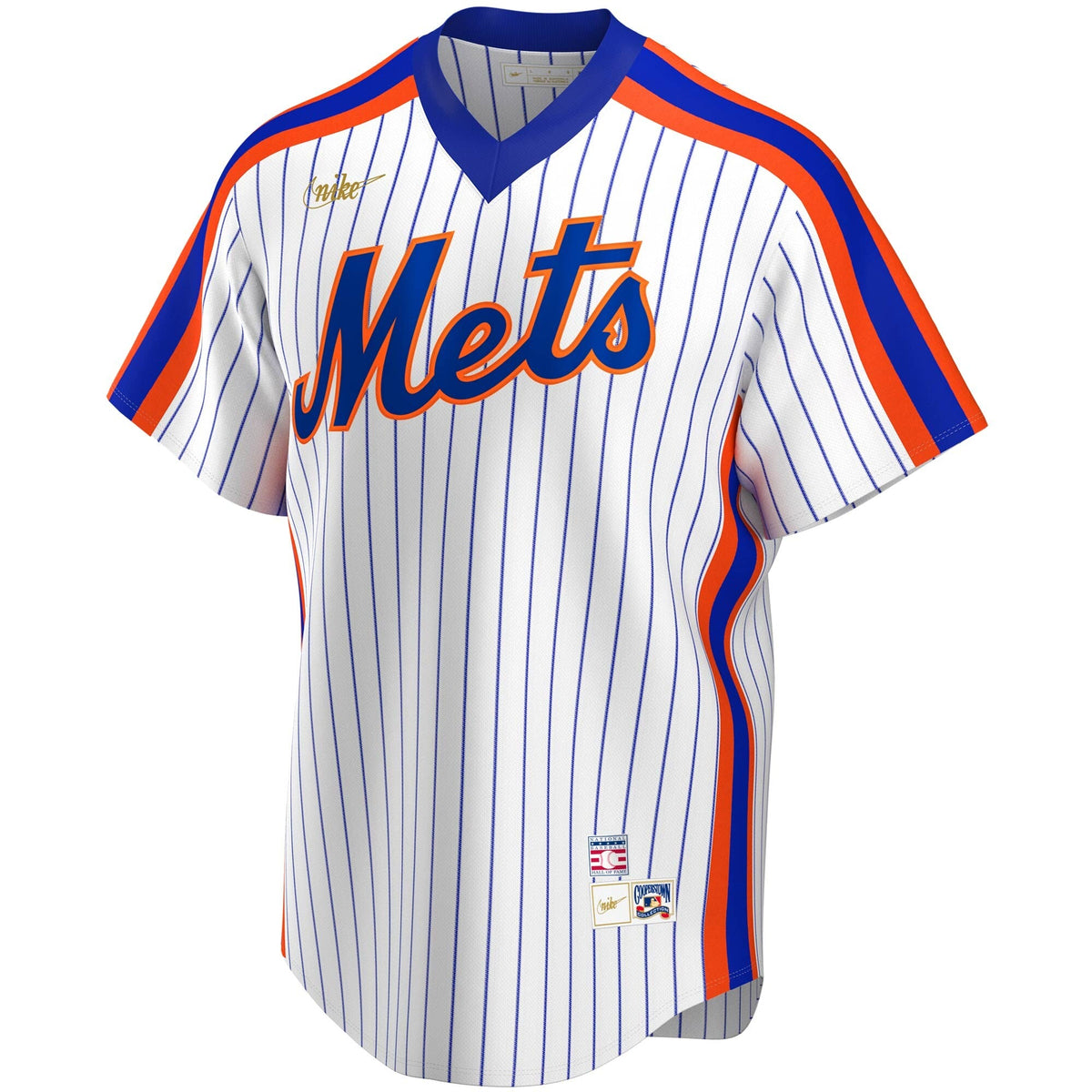 Men’s Nike Tom Seaver New York Mets Cooperstown Collection Royal Pinstripe Replica Jersey product image 2, provided for
