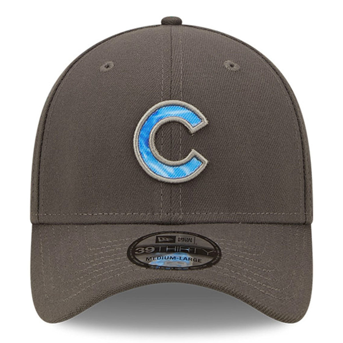 Chicago Cubs New Era 2022 Father's Day 39THIRTY Flex Hat - Graphite product image 2, provided for visual reference and