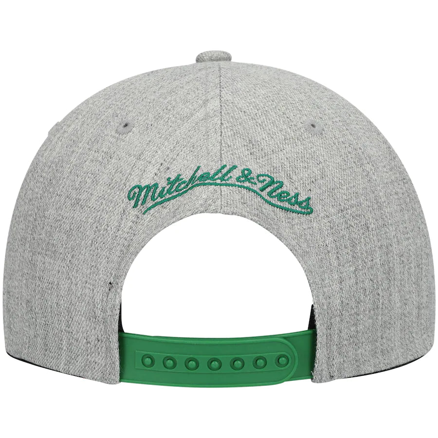 Dallas Mavericks HWC Gray Heathered 2.0 Mitchell & Ness Snapback Hat product image 4, provided for visual reference and