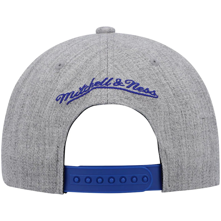 New York Knicks HWC Gray Heathered 2.0 Mitchell & Ness Snapback Hat product image 4, provided for visual reference and