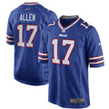 Buffalo Bills Josh Allen Nike Royal Game Player Jersey for Men product image 1, provided for visual reference and product