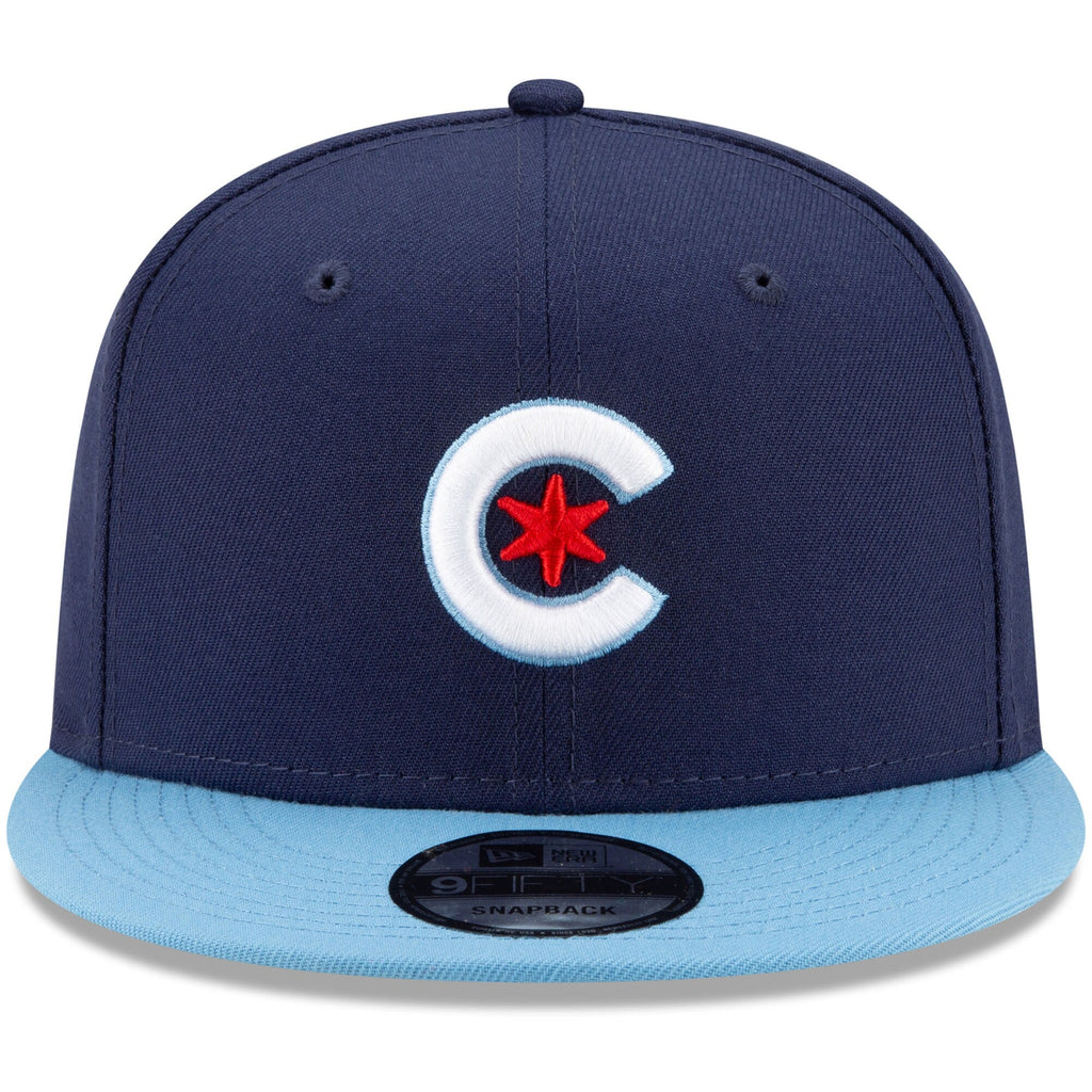Chicago Cubs New Era Navy/Light Blue City Connect 9FIFTY Snapback Adjustable Hat for Men product image 2, provided for