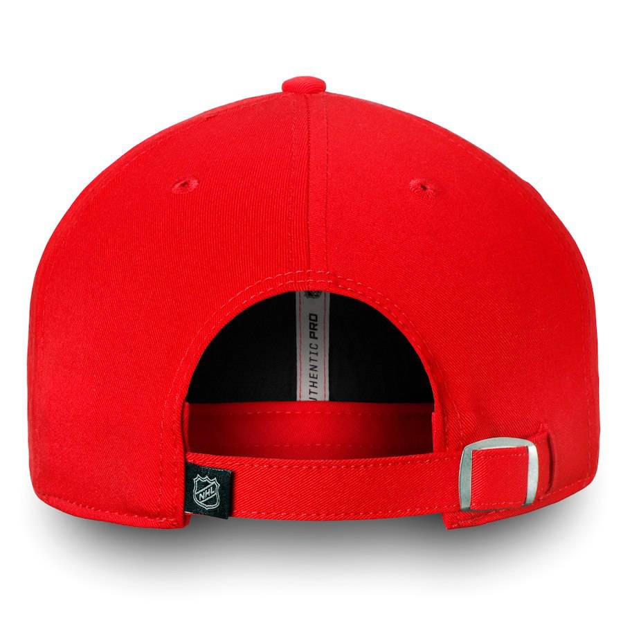 Chicago Blackhawks Fanatics Branded Red Authentic Pro Rinkside Fundamental Adjustable Hat for Men product image 4, provided
