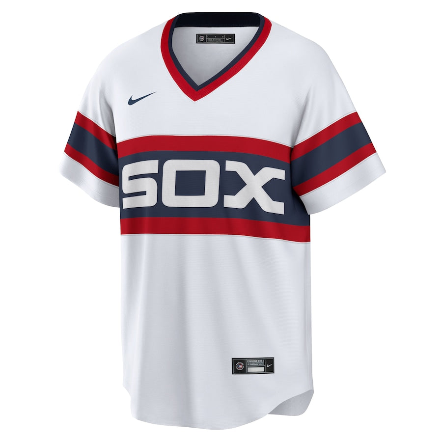 NIKE Men Harold Baines Chicago White Sox Sunday 1983 Alternate White Premium Twill Replica Jersey product image 3, provided