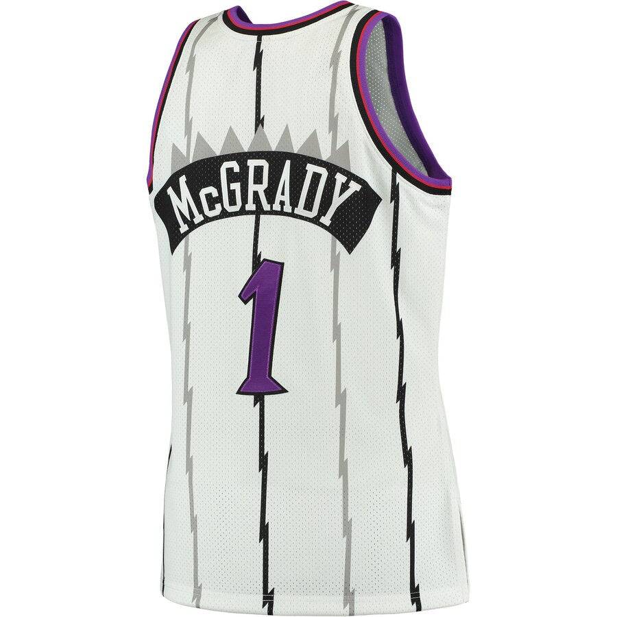 Mitchell & Ness Tracy McGrady Toronto Raptors White 1998-99 Hardwood Classics Swingman Jersey for Men product image 3,