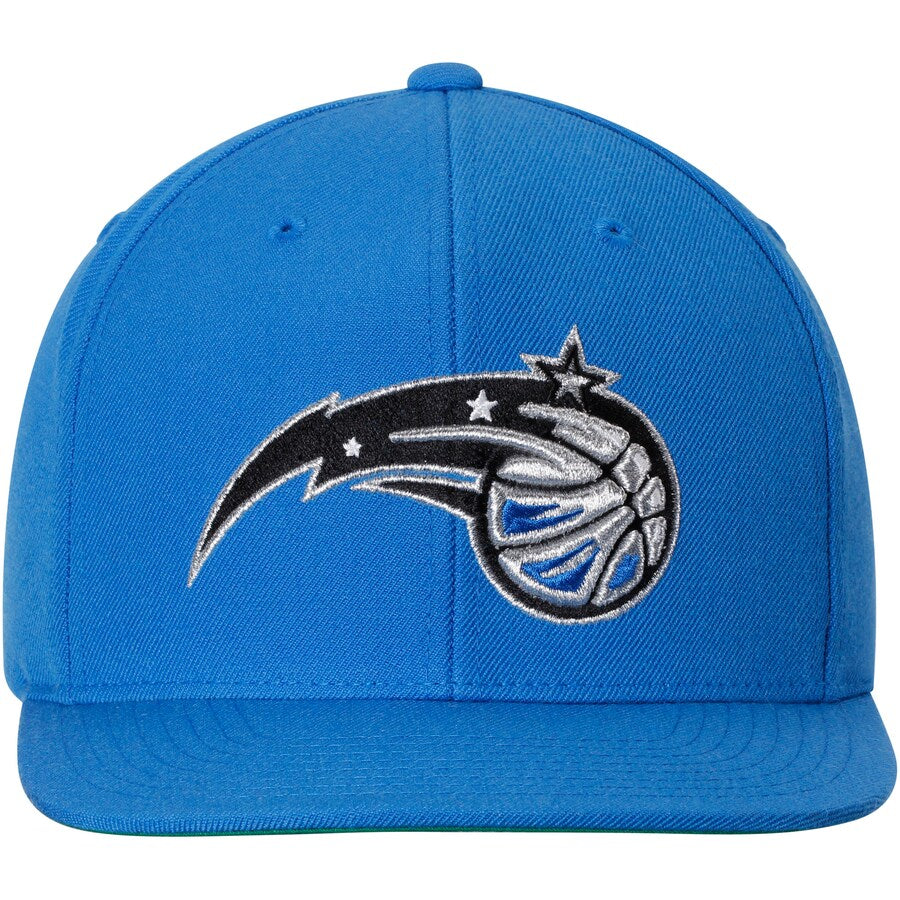Orlando Magic NBA Core Basic Blue Mitchell & Ness Snapback Hat for Men product image 2, provided for visual reference and
