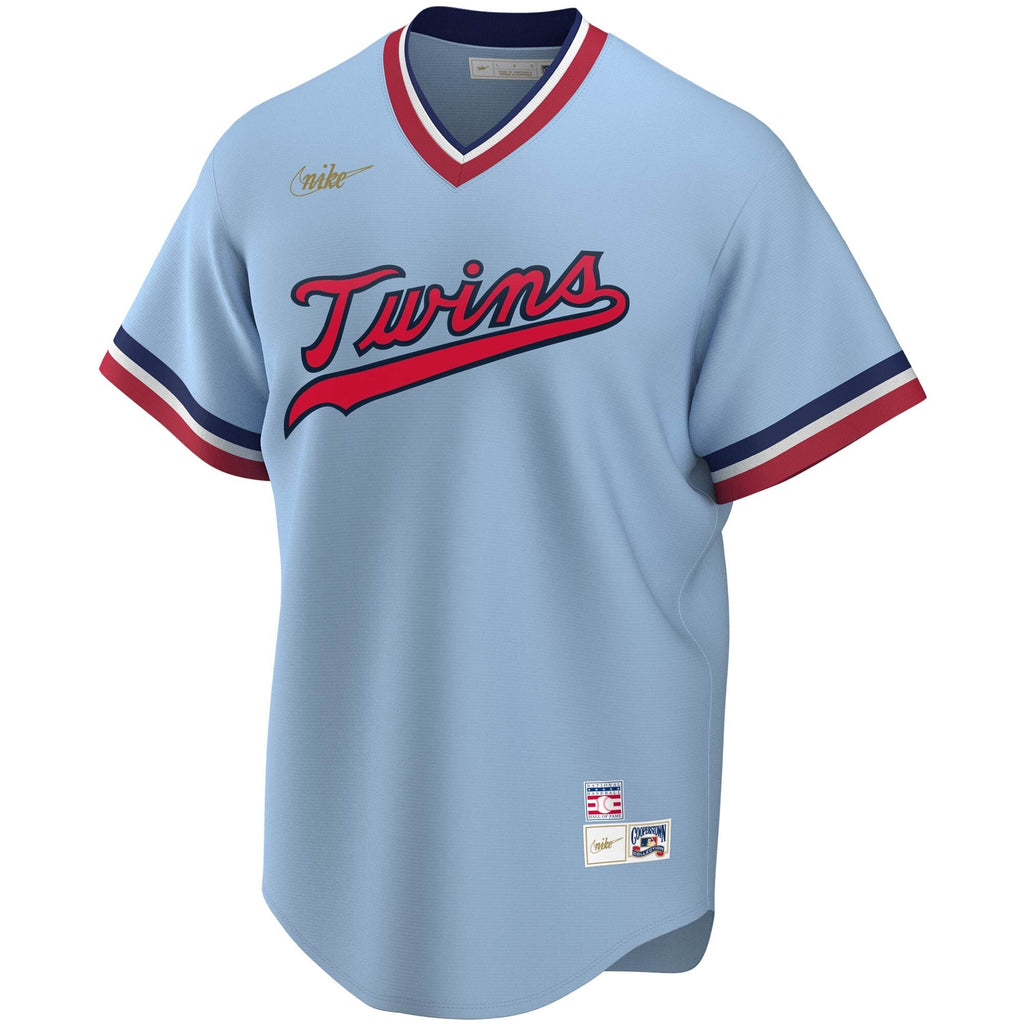 Nike Rod Carew Blue Cooperstown Collection Player Jersey for Men product image 2, provided for visual reference and product