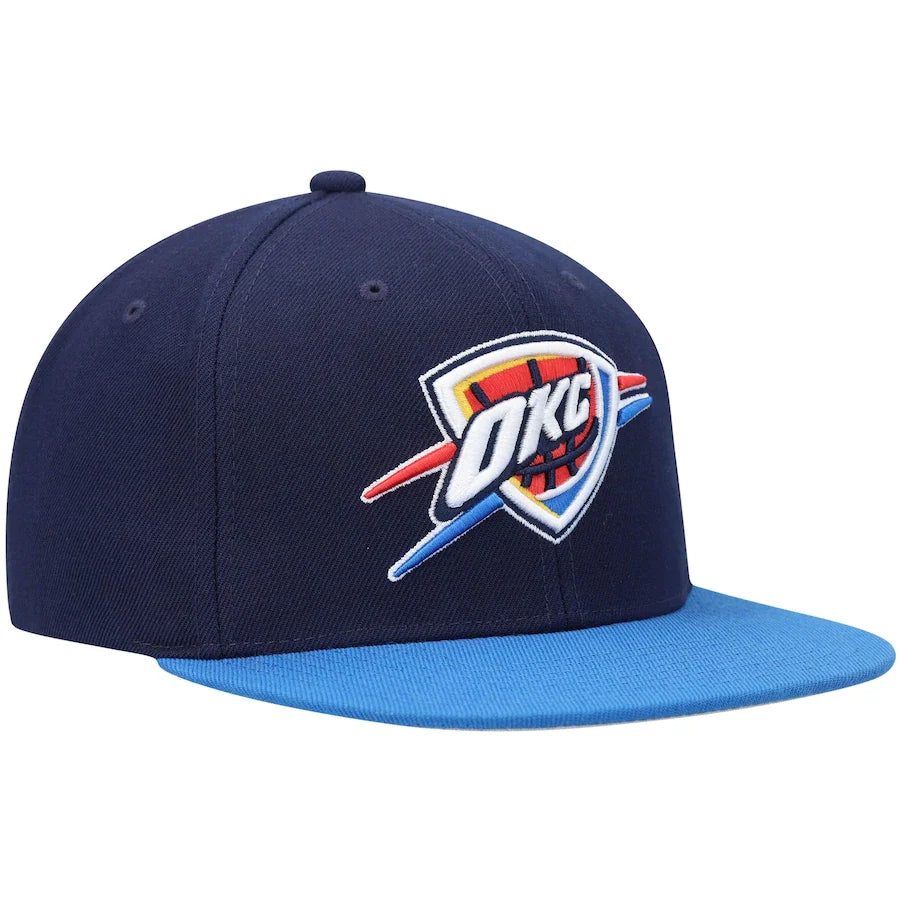 Oklahoma City Thunder 2-Tone 2.0 Mitchell & Ness Snapback Hat product image 3, provided for visual reference and product