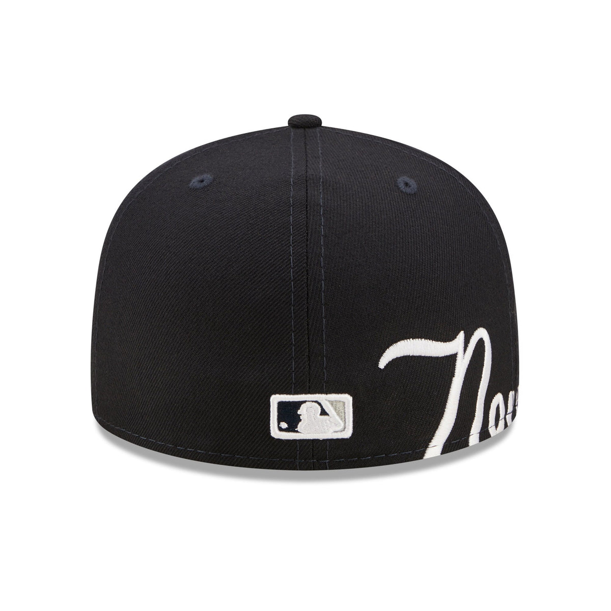 New York Yankees New Era Navy Sidesplit 59FIFTY Fitted Hat for Men product image 4, provided for visual reference and