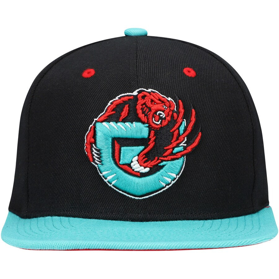 Mitchell & Ness Black/Turquoise Vancouver Grizzlies Hardwood Classics Reload 2.0 Snapback Hat for Men product image 2,