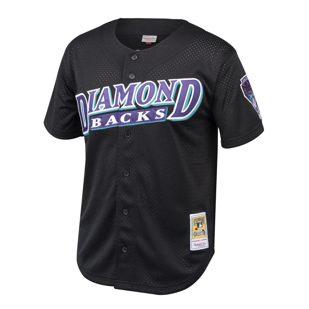 Randy Johnson Arizona Diamondbacks Mitchell & Ness Youth Cooperstown Collection Mesh Batting Practice Jersey - Black product