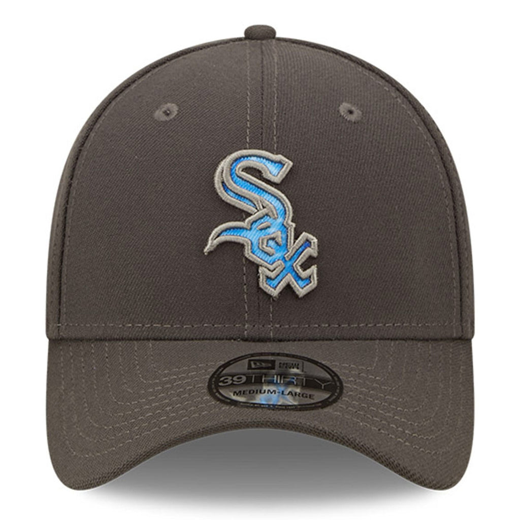Chicago White Sox New Era 2022 Father's Day 39THIRTY Flex Hat - Graphite product image 2, provided for visual reference and