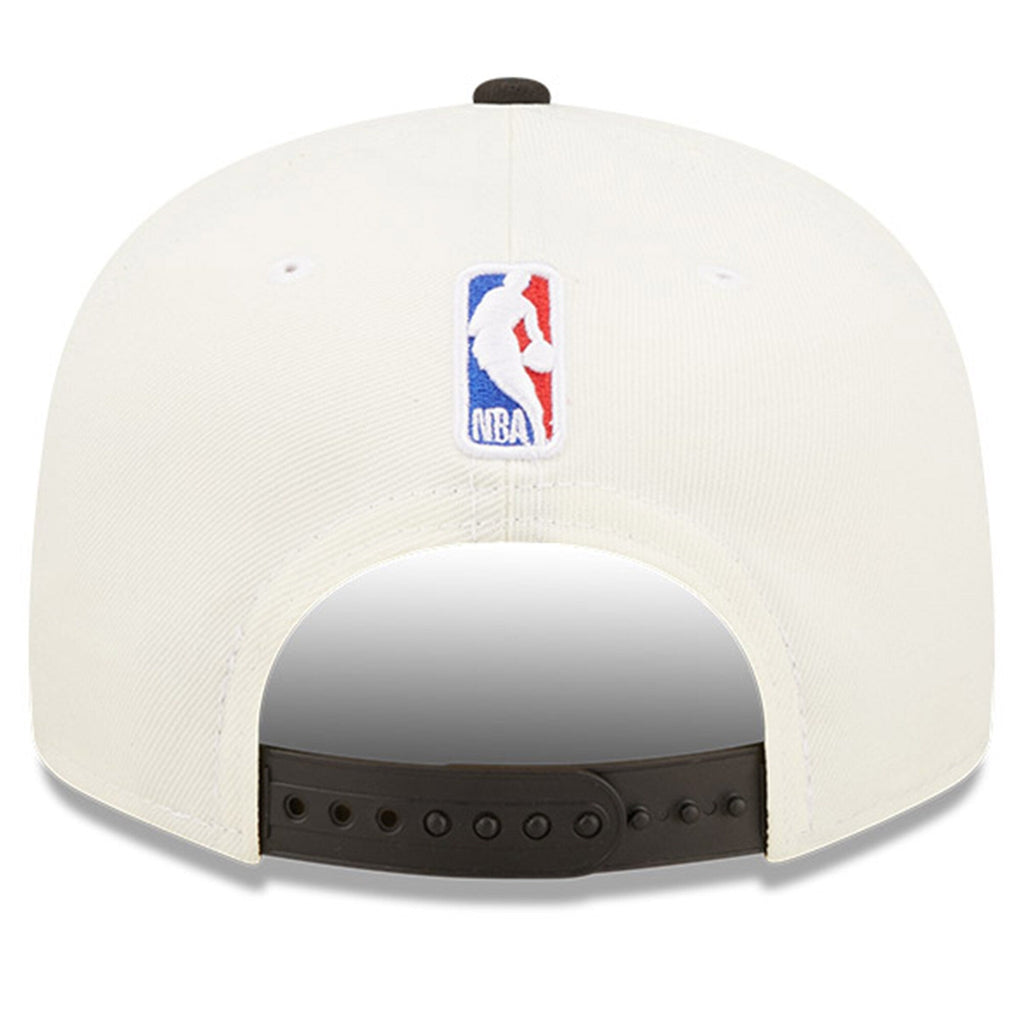 Brooklyn Nets New Era 2022 NBA Draft 9FIFTY Snapback Adjustable Hat - Cream/Black product image 4, provided for visual