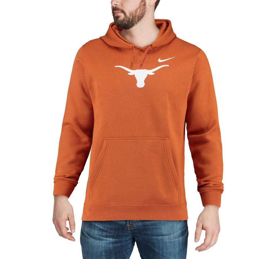 Texas Longhorns Nike Burnt Orange Club Fleece Hoodie for Men product image 4, provided for visual reference and product