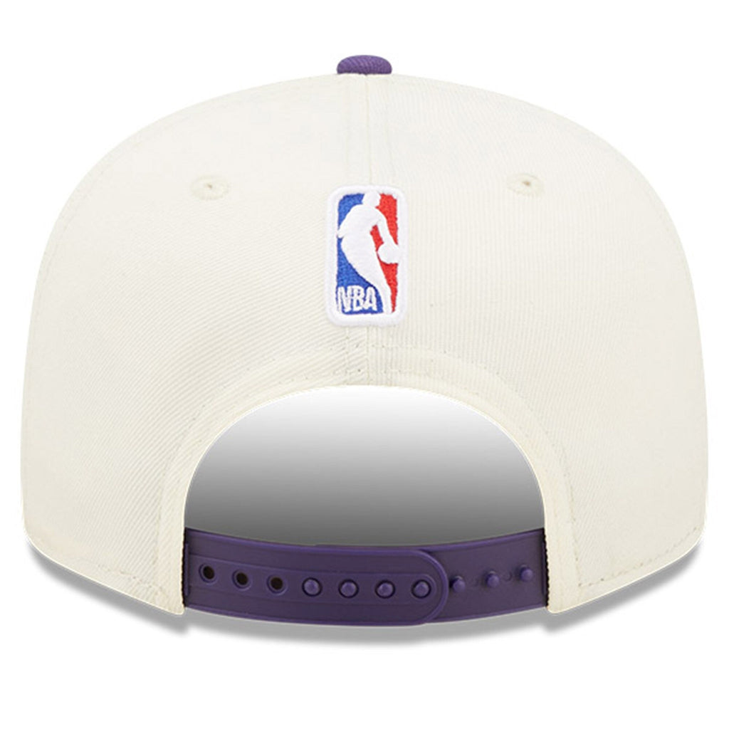 Phoenix Suns New Era 2022 NBA Draft 9FIFTY Snapback Adjustable Hat - Cream/Purple product image 4, provided for visual