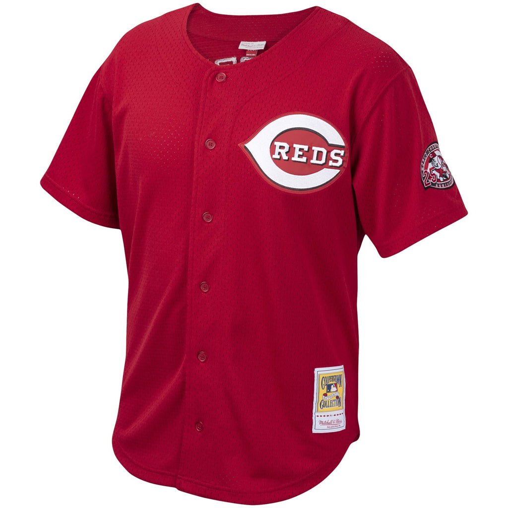 Youth Cincinnati Reds Ken Griffey Jr. Mitchell & Ness Red Cooperstown Collection Batting Practice Jersey product image 2,