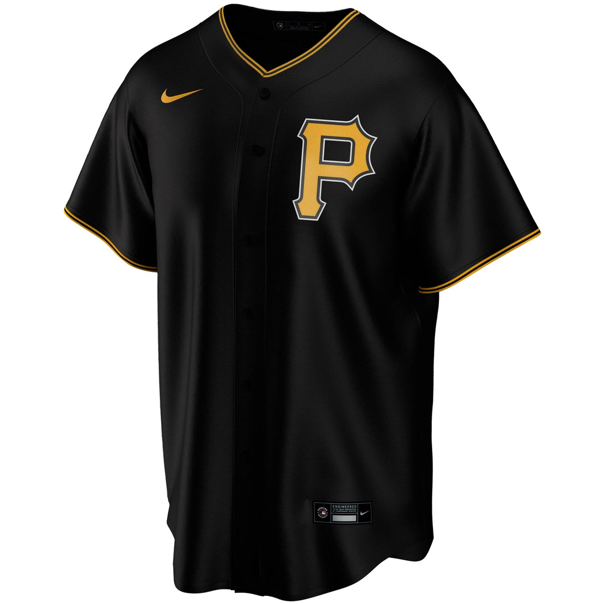 Pittsburgh Pirates Nike Black Alternate Replica Team Jersey for Men product image 2, provided for visual reference and