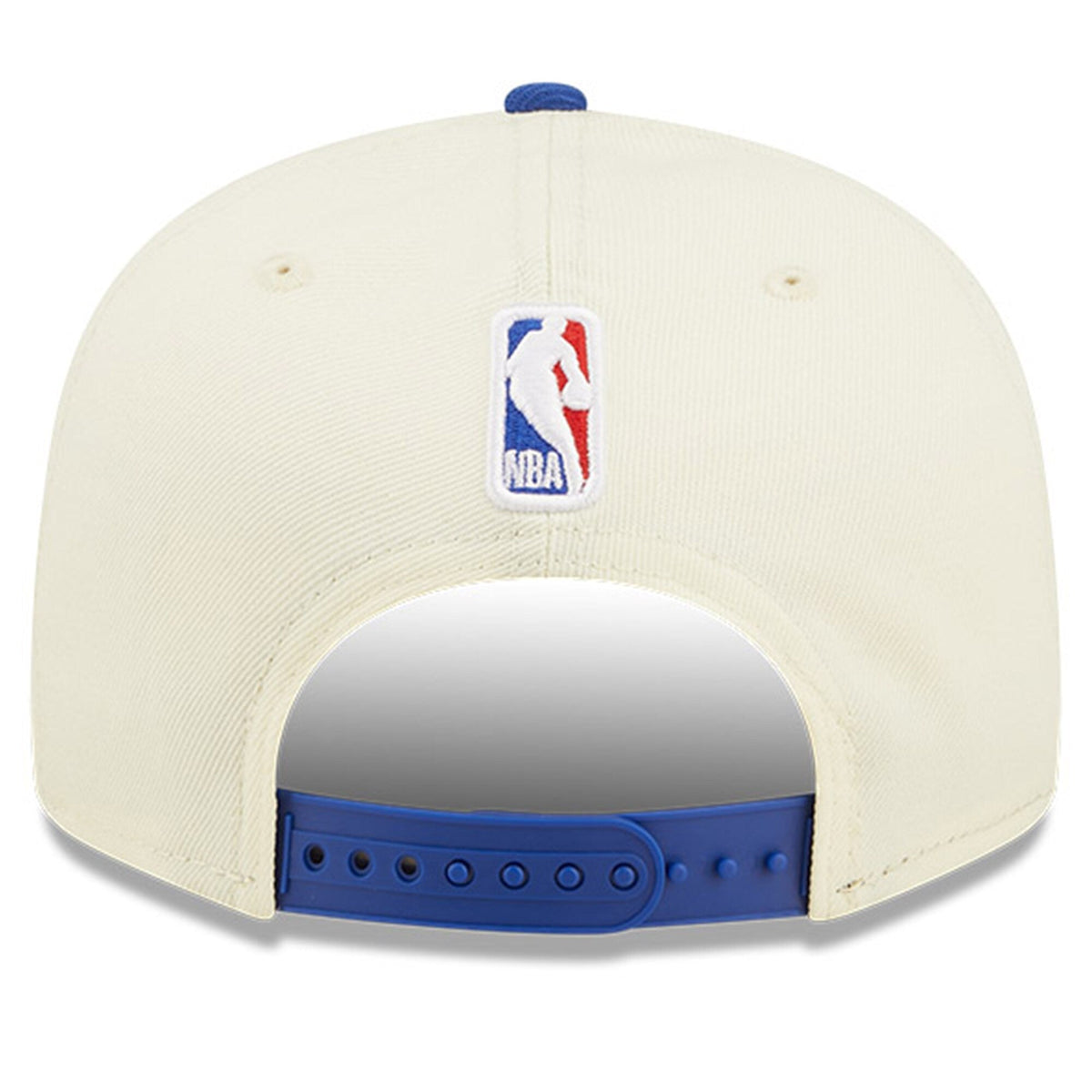Philadelphia 76ers New Era 2022 NBA Draft 9FIFTY Snapback Adjustable Hat - Cream/Blue product image 4, provided for visual