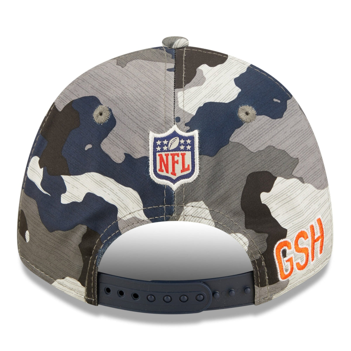 Chicago Bears New Era Camo 2022 NFL Training Camp Official Script 9FORTY Adjustable Hat for Men product image 4, provided