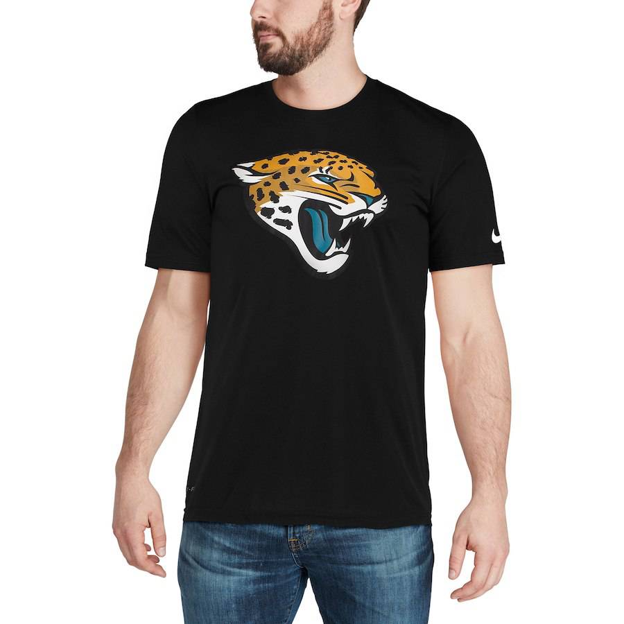 Jacksonville Jaguars Nike Black Legend Performance Logo Essential 3 T-Shirt for Men product image 4, provided for visual