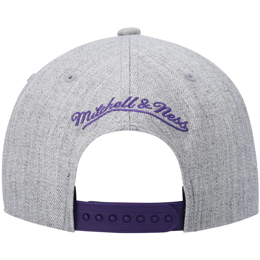 Phoenix Suns HWC Gray Heather 2.0 Mitchell & Ness Snapback Hat product image 4, provided for visual reference and product