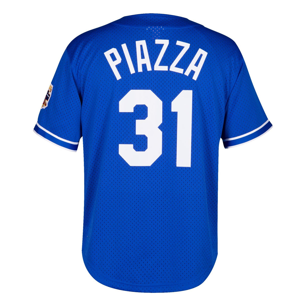 Youth Los Angeles Dodgers Mike Piazza Mitchell & Ness Blue Cooperstown Collection Batting Practice Jersey product image 3,