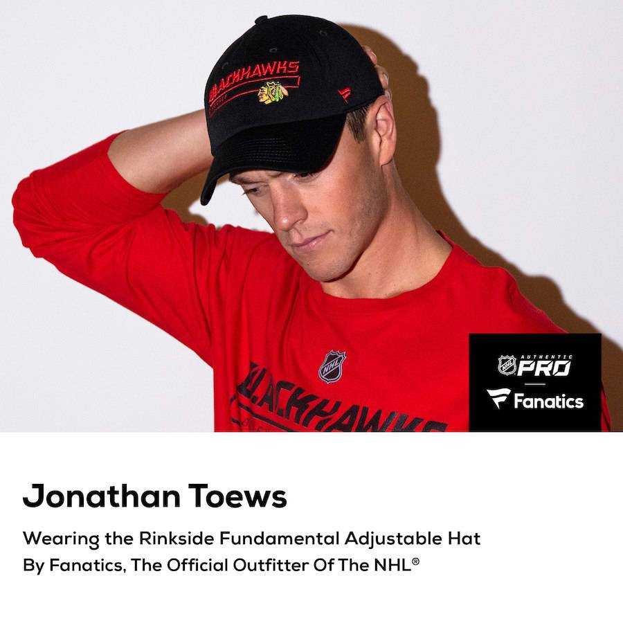 Chicago Blackhawks Fanatics Branded Red Authentic Pro Rinkside Fundamental Adjustable Hat for Men product image 5, provided