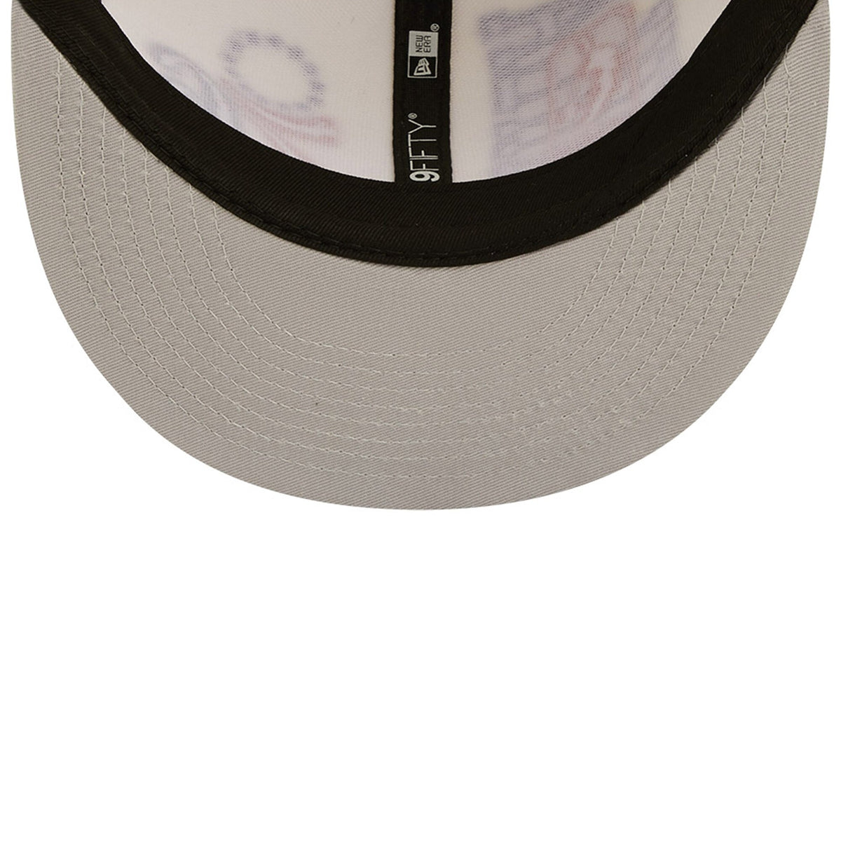 Philadelphia 76ers New Era 2022 NBA Draft 9FIFTY Snapback Adjustable Hat - Cream/Blue product image 5, provided for visual