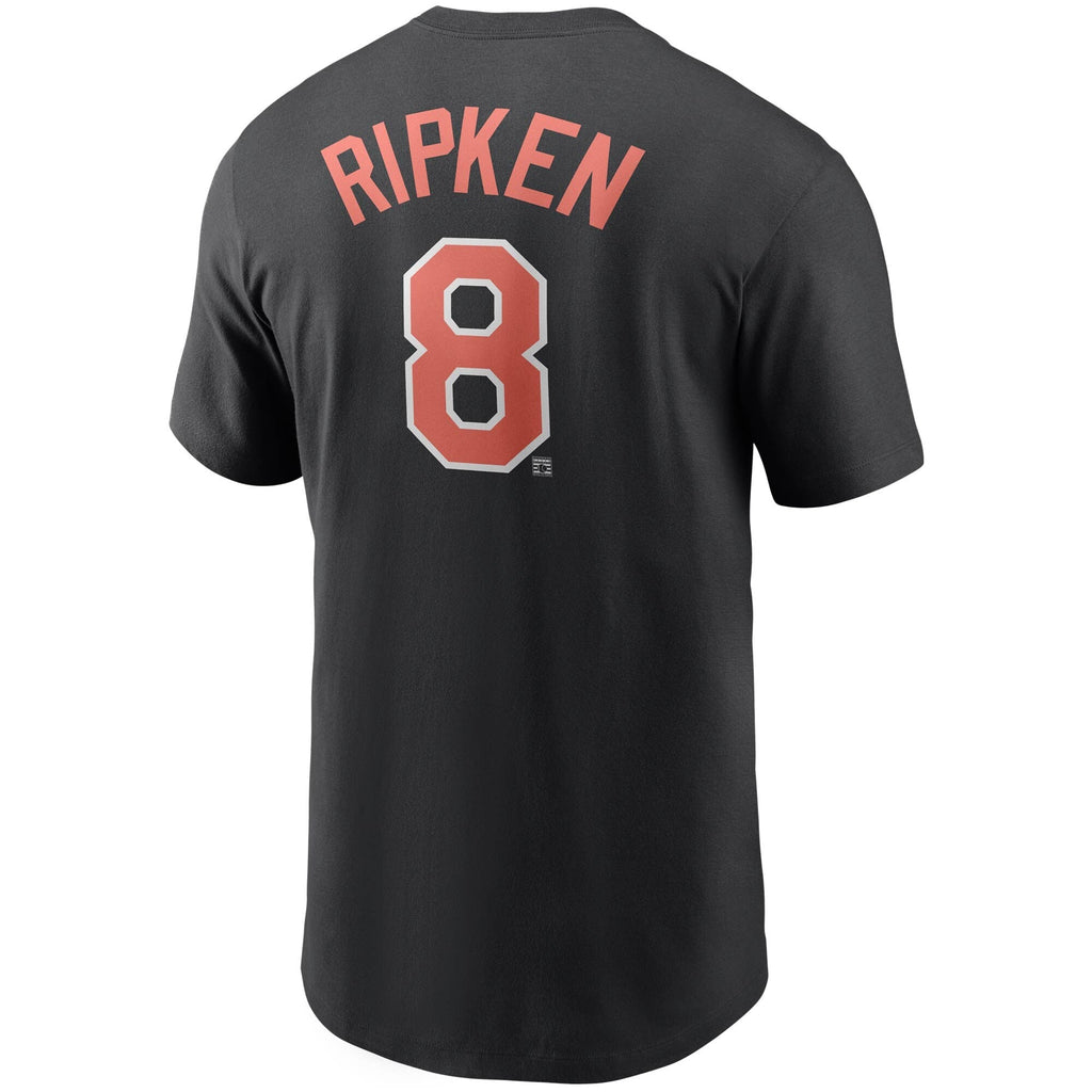 Baltimore Orioles Cal Ripken Jr. Nike Black Cooperstown Collection Name & Number T-Shirt for Men product image 3, provided