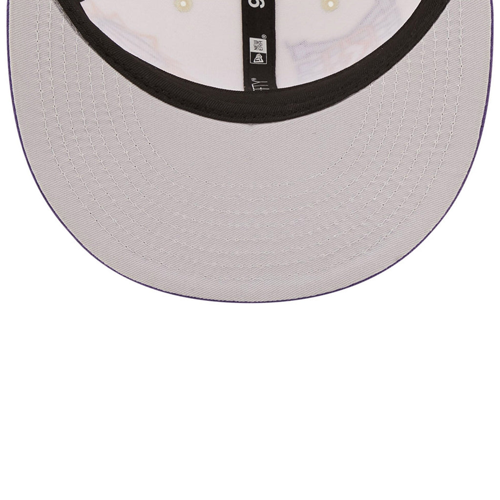 Phoenix Suns New Era 2022 NBA Draft 9FIFTY Snapback Adjustable Hat - Cream/Purple product image 5, provided for visual