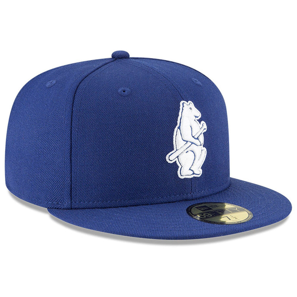 Chicago Cubs New Era Royal Cooperstown 1914 Logo 59FIFTY Fitted Hat for Men product image 3, provided for visual reference