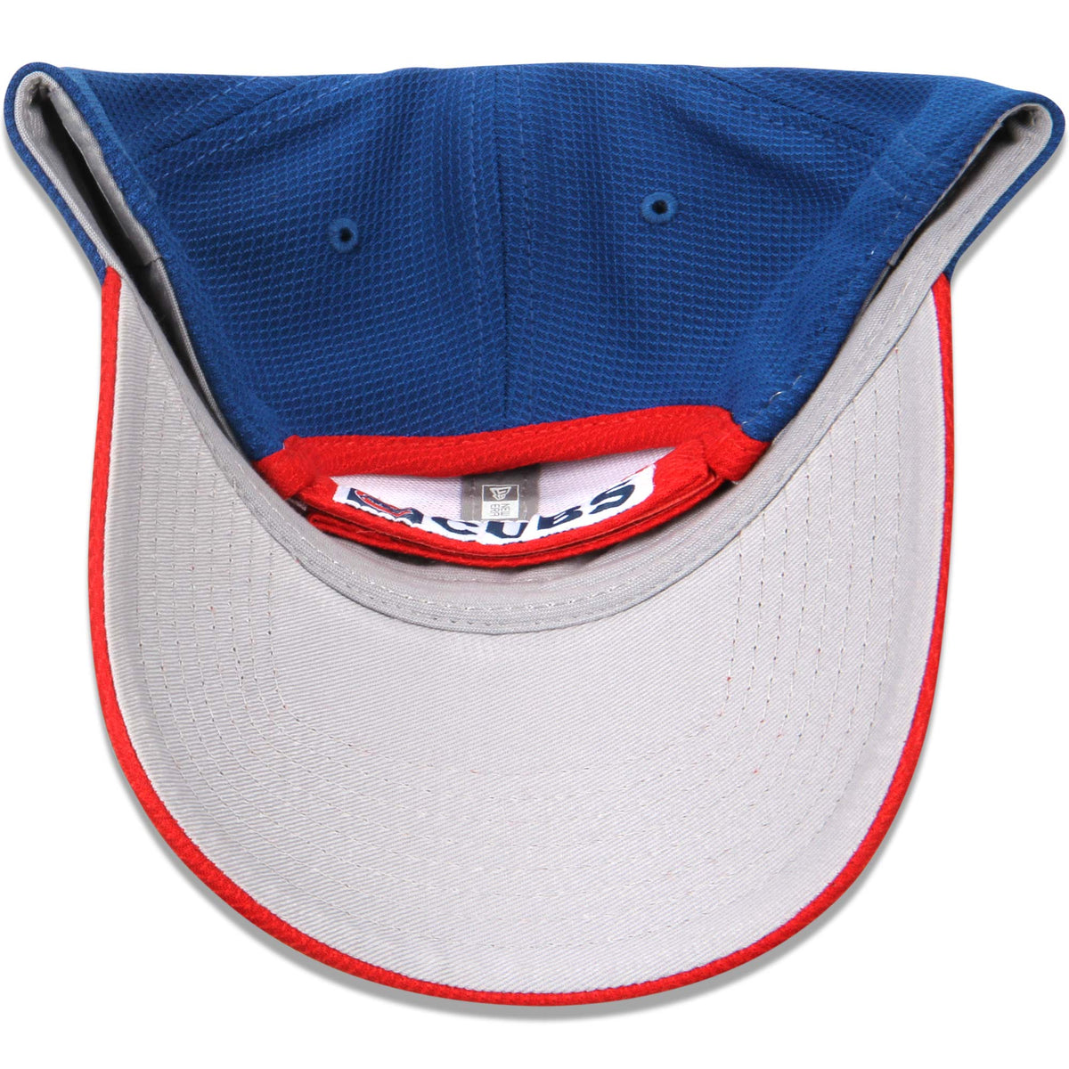 Chicago Cubs New Era White/Red Perforated Block 9FORTY Adjustable Hat for Men product image 5, provided for visual reference
